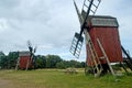 Sweden Oland Two old mills