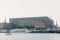 STOCKHOLM, SWEDEN - June 05, 2019: Scenic View Of Embankment In Old Part Of Stockholm. Sweden. Panorama. Famous