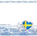 Sweden Patriotic Background