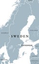 Sweden political map