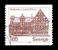 Sweden on postage stamps Royalty Free Stock Photo