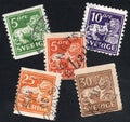 Sweden stamps Royalty Free Stock Photo