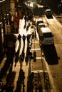 City traffic in Stockholm, Sweden, golden light