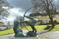 Sweden, Stockholm, Djurgarden Island, Prins Eugens Waldemarsudde Museum And Galley Forme, Hakone Open Air Muse Man and Pegasus