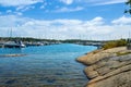 Sweden. Stockholm. Marina with yachts. Attractions.Summer vacations, tourism, yachting, recreation, sport, leisure Royalty Free Stock Photo