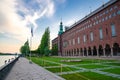 Sweden, Stockholm, May 29, 2018: City Hall Stadshuset tower building of Municipal Council