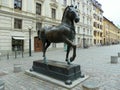 Sweden, Stockholm, monument to the horse at 8 Blasieholmstorg