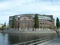 Sweden, Stockholm - the Riksdagshuset in Stockholm. Royalty Free Stock Photo