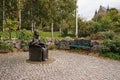 Sweden. Sculpture of the famous Swedish writer Astrid Lindgren in Stockholm. September 17, 2018