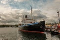 Sweden. Ships in the harbor of Stockholm. September 17, 2018 Royalty Free Stock Photo