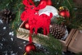 Sweden symbol Christmas Elk Moose.