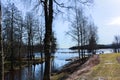 Sweden, Varmland, Berglags Canal with a lock system for the transport of ships