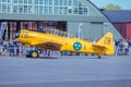 Swedish airforce 1940s training aircraft Royalty Free Stock Photo