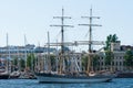 Swedish brig in a harbour Royalty Free Stock Photo