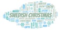 Swedish Christmas word cloud