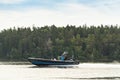 Swedish Coast Guard patrol RIB KBV 478 at high speed