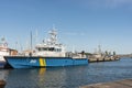 Swedish Coast Guard surveillance vessel KBV313 moored OxelÃÂ¶sund Royalty Free Stock Photo