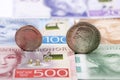 Swedish krone coins Royalty Free Stock Photo