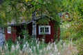 Swedish cottage in autumn Royalty Free Stock Photo
