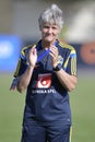 Swedish female football coach - Pia Sundhage Royalty Free Stock Photo