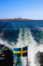 Swedish flag. Royalty Free Stock Photo