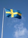 Swedish Flag Royalty Free Stock Photo