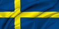 Swedish Flag - SWEDEN Royalty Free Stock Photo