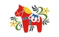 Swedish Folk Art Dala Horse