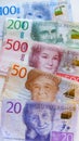 Swedish Krona banknotes SEK, money, currency of Sweden