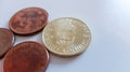 Swedish Krona coins SEK, money, currency of Sweden. Royalty Free Stock Photo