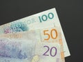 Swedish Krona (SEK) notes, currency of Sweden (SE)