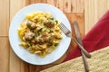 Swedish Meatballs Gravy Noodles Royalty Free Stock Photo