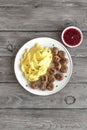 Swedish meatballs with mashed potato