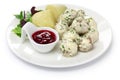 Swedish meatballs plate