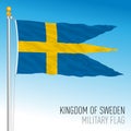 Swedish Military flag, Kingdom of Sweden, EU