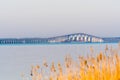 The Swedish Oland bridge in morning sunshine