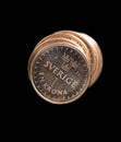 Swedish One Coins Stacked Royalty Free Stock Photo