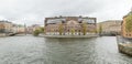 Swedish Parlament building located on Helgeansholmen in the center of Stockholm Royalty Free Stock Photo