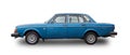 Swedish retro car the Volvo 244 GLT. White background