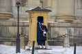 Swedish Royal Guard on Palace Square Royalty Free Stock Photo