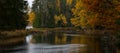 Swedish salmon area in autumn Royalty Free Stock Photo