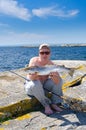 Swedish sea fishing Royalty Free Stock Photo