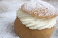 A swedish semla Royalty Free Stock Photo