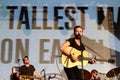 Tallest Man On Earth in concert at Eaux Claires Festival Royalty Free Stock Photo