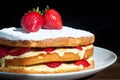 Swedish strawberry layer cake