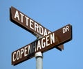 Swedish street sign Royalty Free Stock Photo