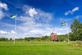 Swedish summer scenery Royalty Free Stock Photo