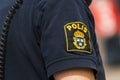 Swedish textile police badge