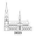 Uppsala Cathedral in Sweden