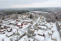 Swedish village in winter